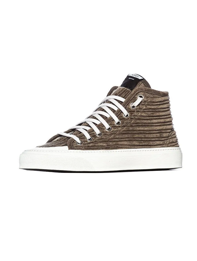 003 SNEAKERS IN VELVET GREEN