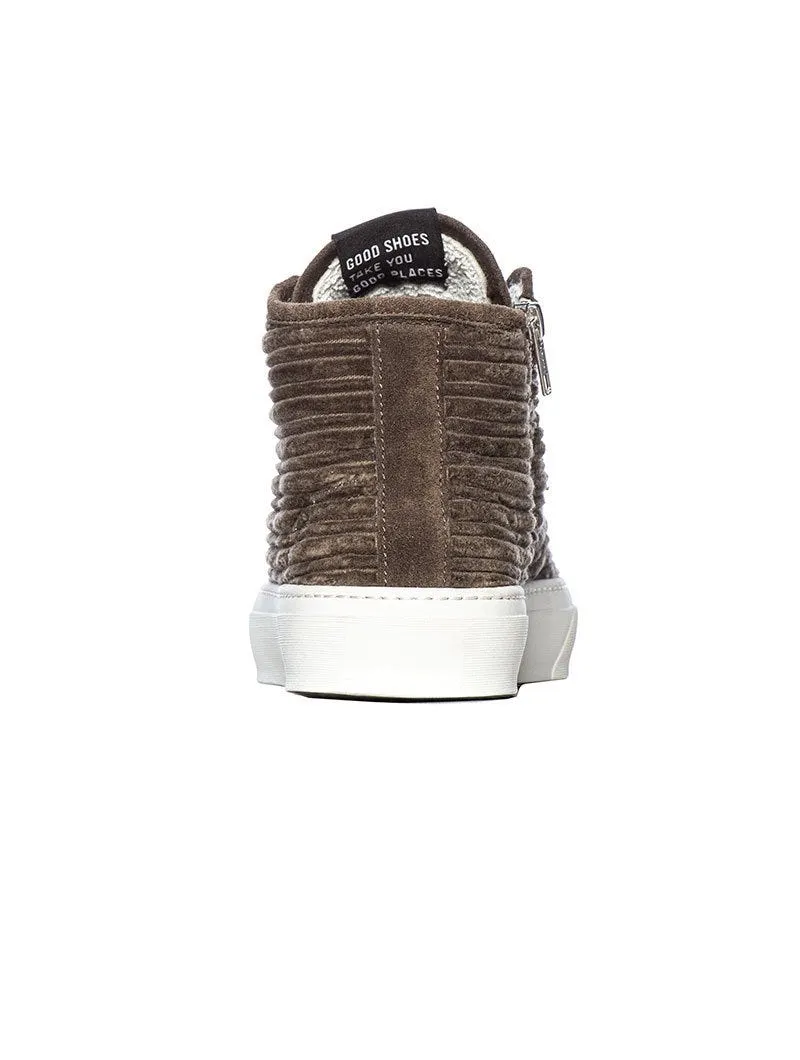 003 SNEAKERS IN VELVET GREEN
