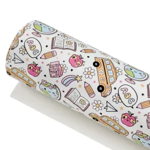 A  ADORABLE - Custom Printed Smooth Faux Leather