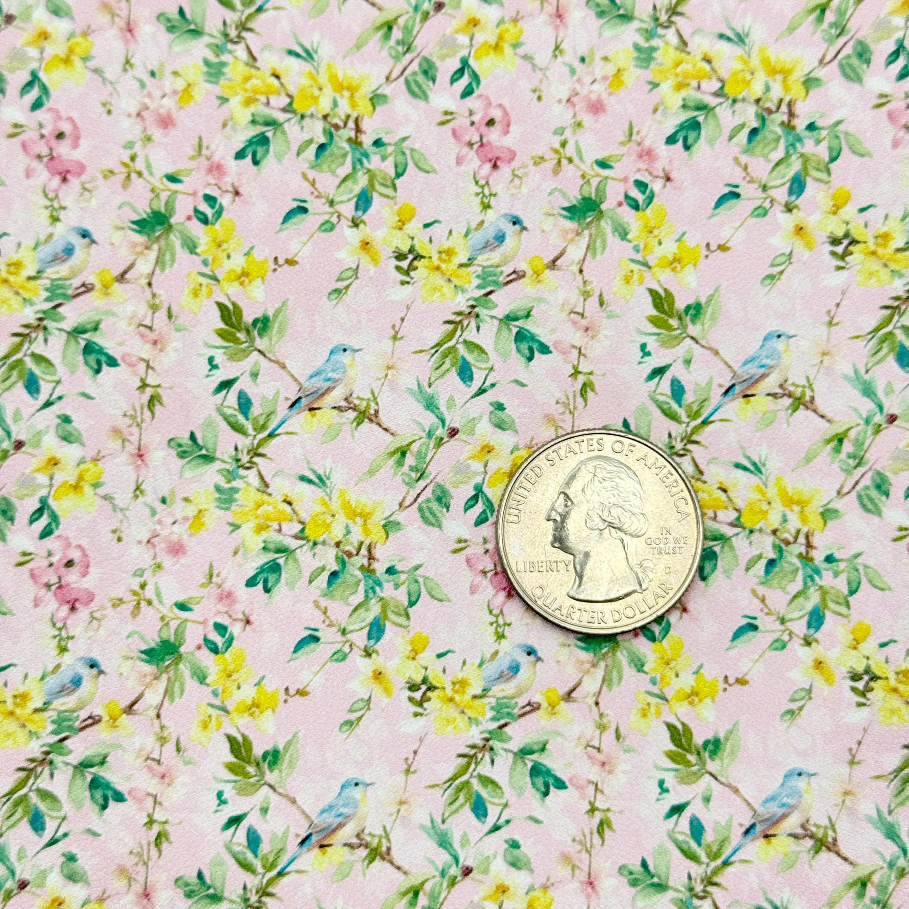 ABIGAIL FLORAL - Custom Printed Smooth Faux Leather