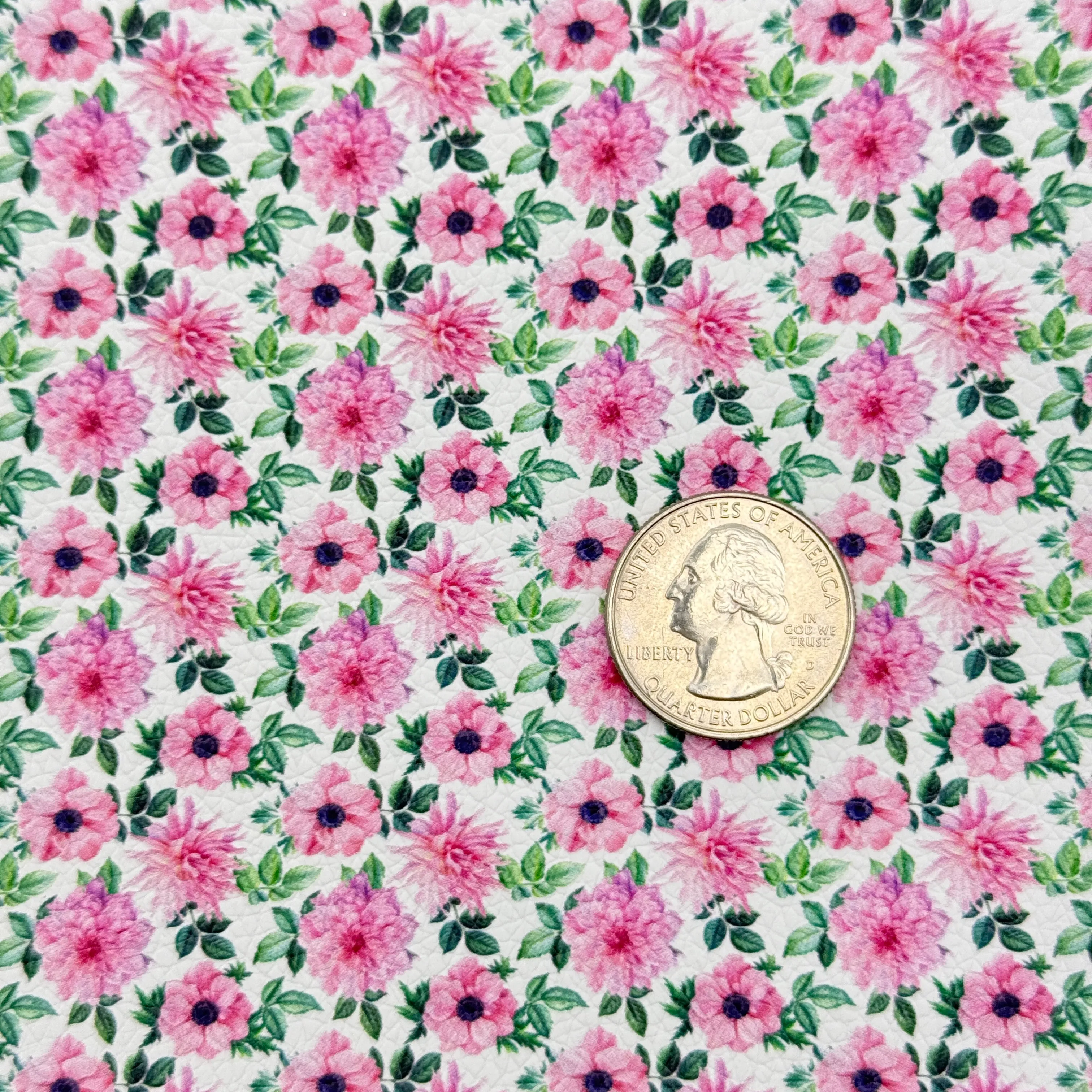 AGNES FLORAL - Custom Printed Faux Leather