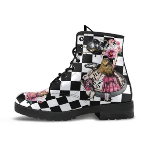 Alice in Wonderland Boots - Alice in Wonderland Gifts #107 Pink Series, Birthday Gifts, Gift Custom Shoes, Aesthetic, Cute, Kawaii