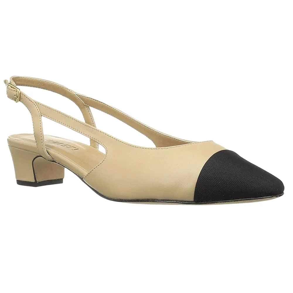 Aliz Round Toe Slingback Pumps