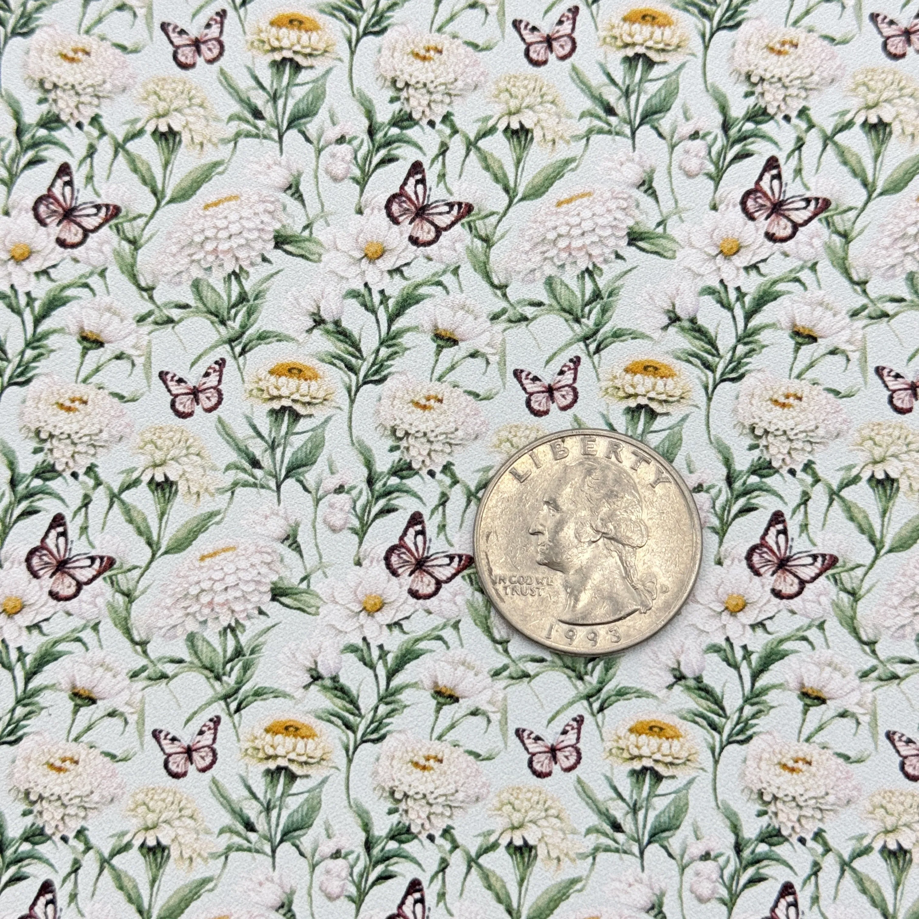 AMAYA FLORAL - Custom Printed Smooth Faux Leather