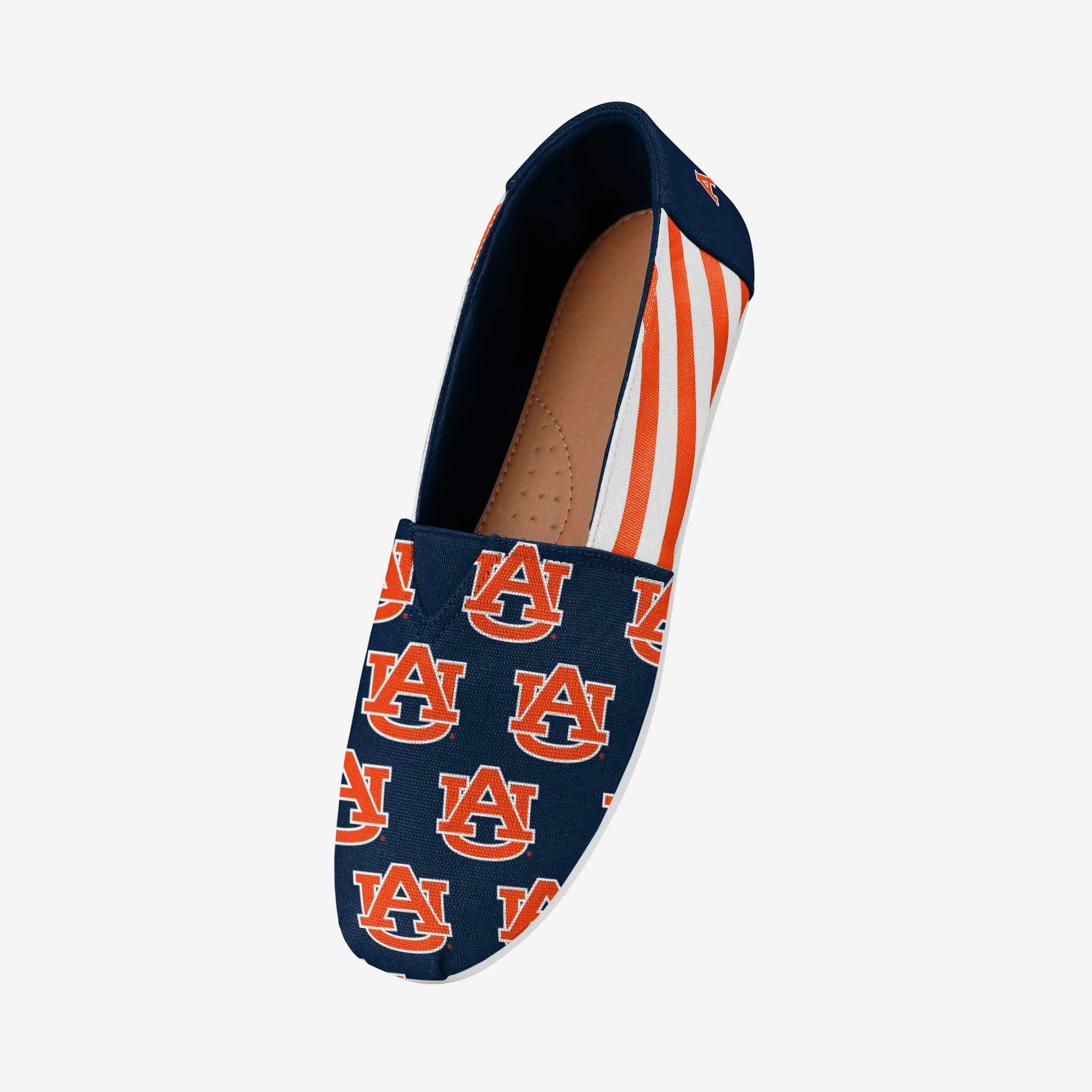 Auburn Tigers Womens Stripe Canvas Shoe