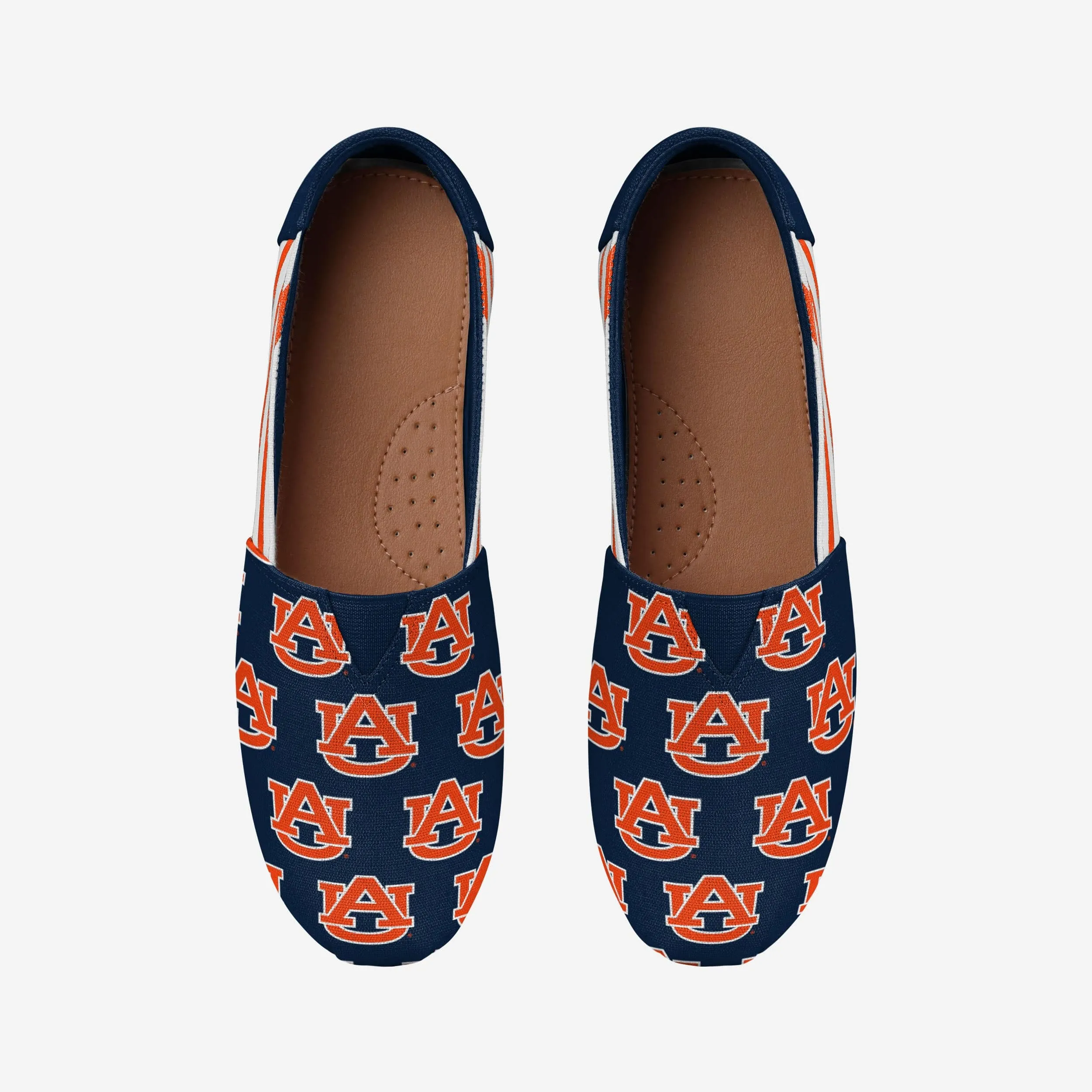 Auburn Tigers Womens Stripe Canvas Shoe