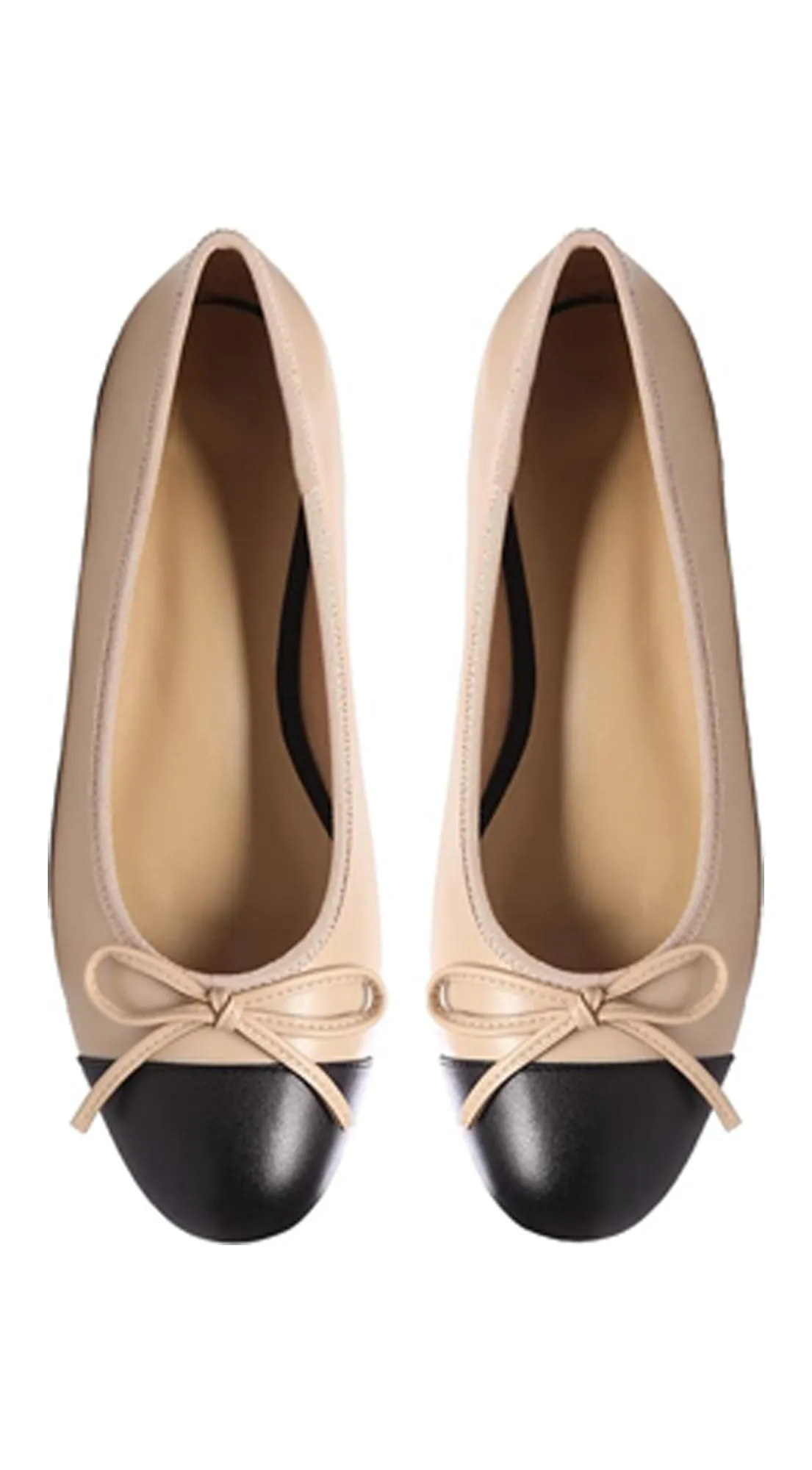 Bella Black Nude Ballet Flat