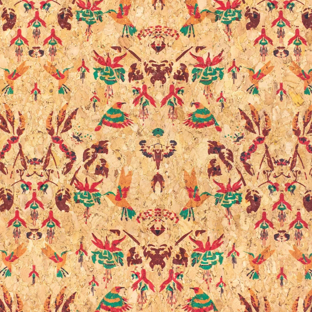 Birds Of Paradise, Cork Fabric- COF-365-NEW