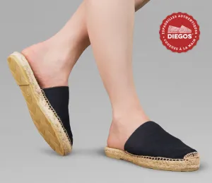Black mule espadrilles