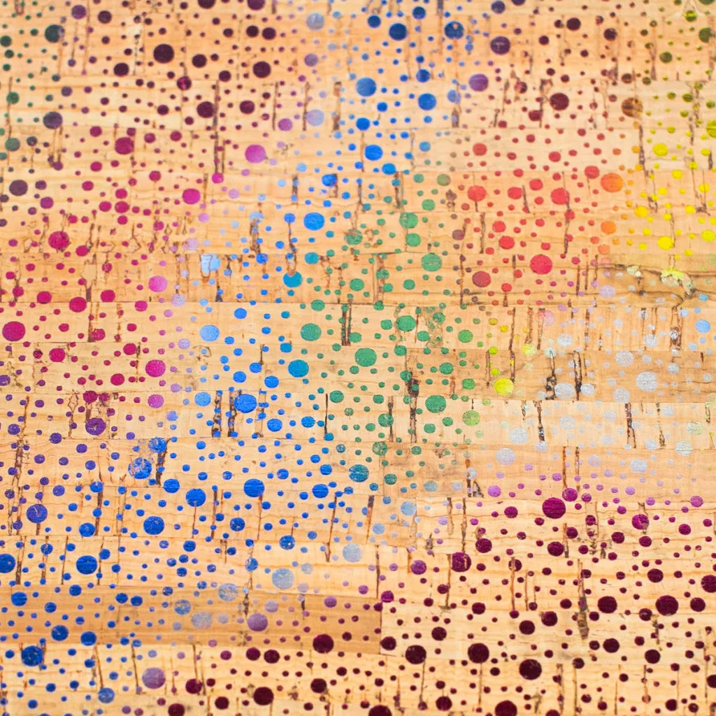 Colorful Speckled Cork Fabric  COF-465