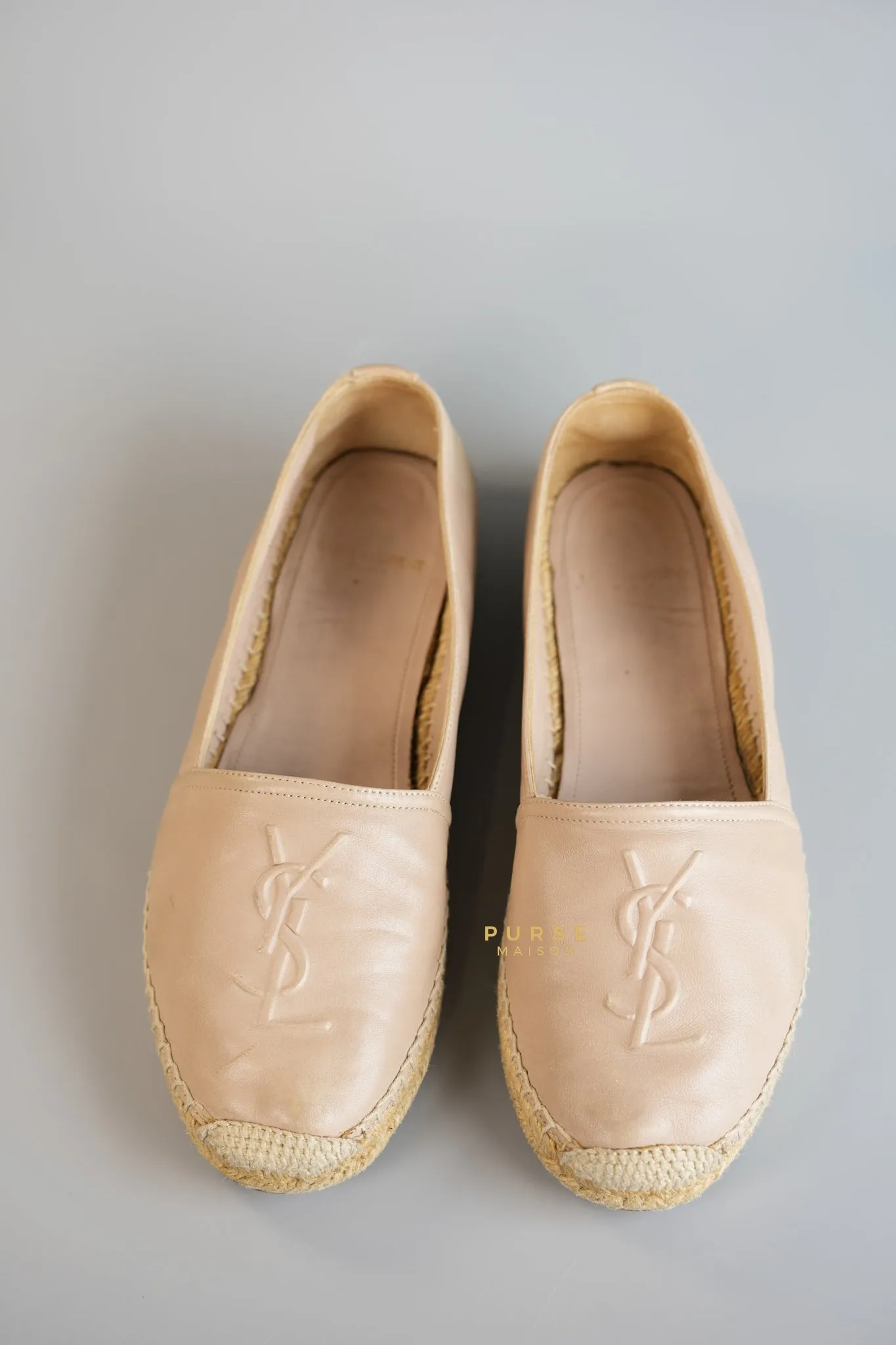 Espadrilles in Beige Lambskin Leather Size 38 (25cm)