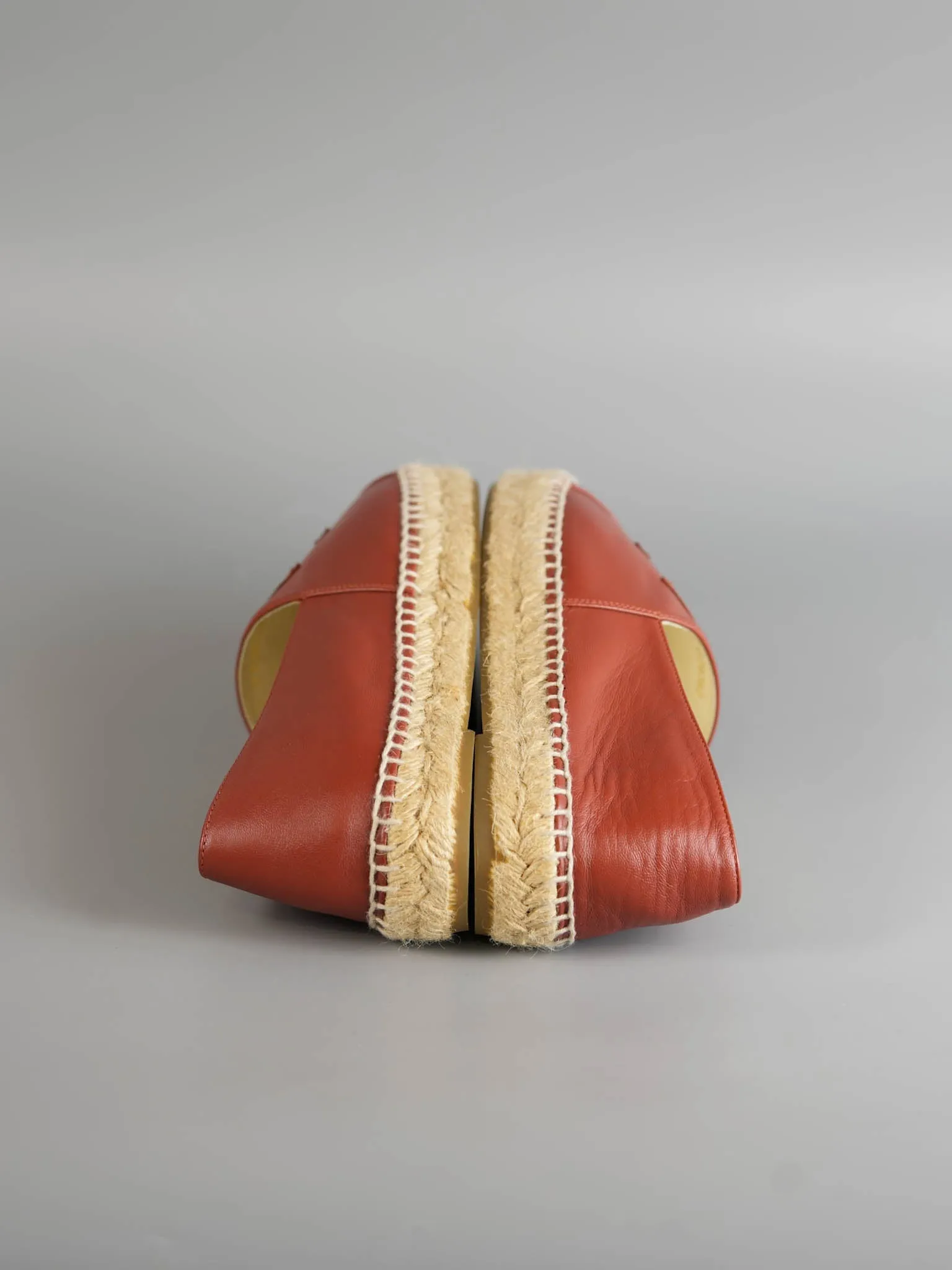 Espadrilles in Copper Brown Lambskin Size 40 EU (26cm)