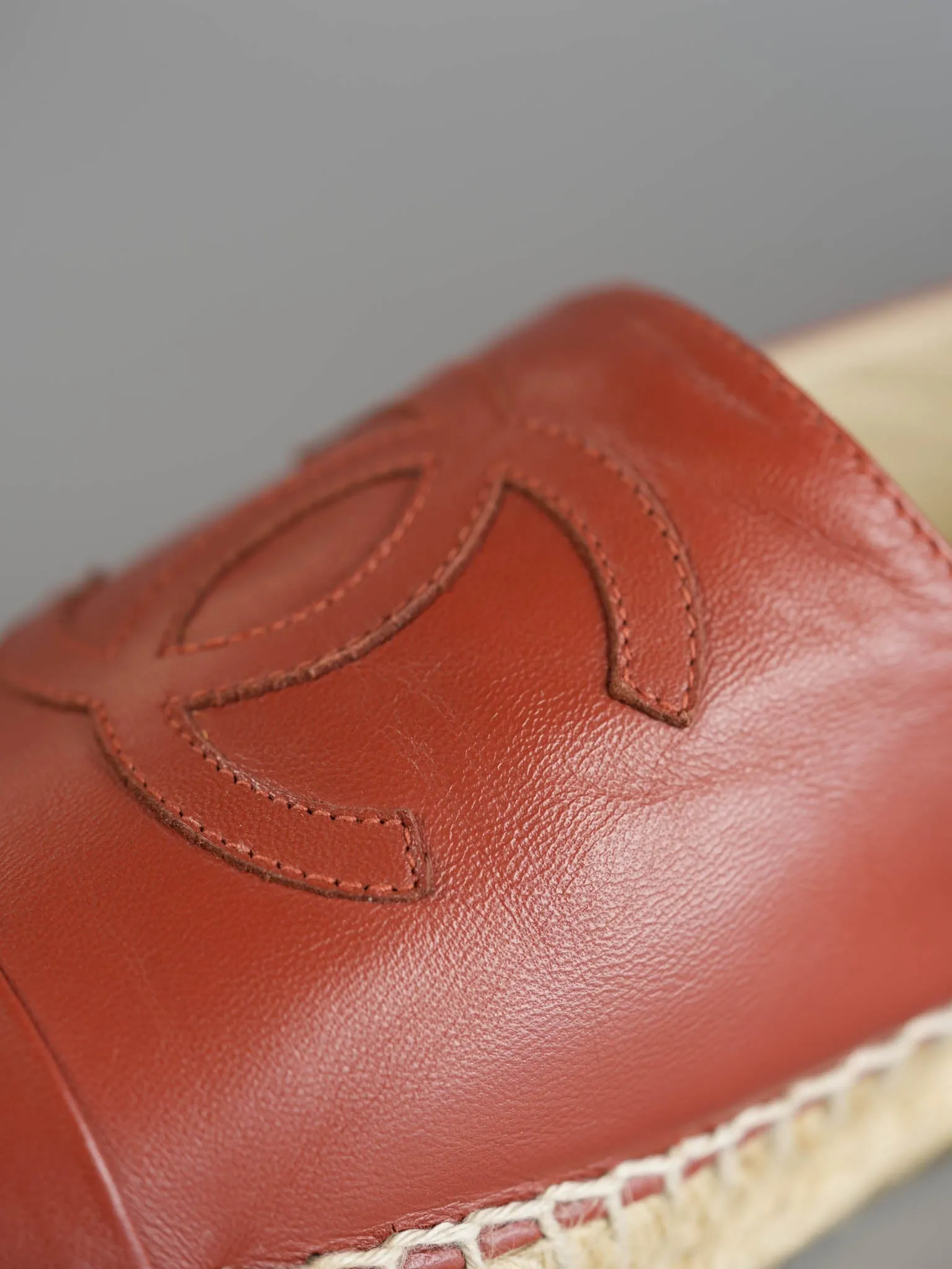 Espadrilles in Copper Brown Lambskin Size 40 EU (26cm)