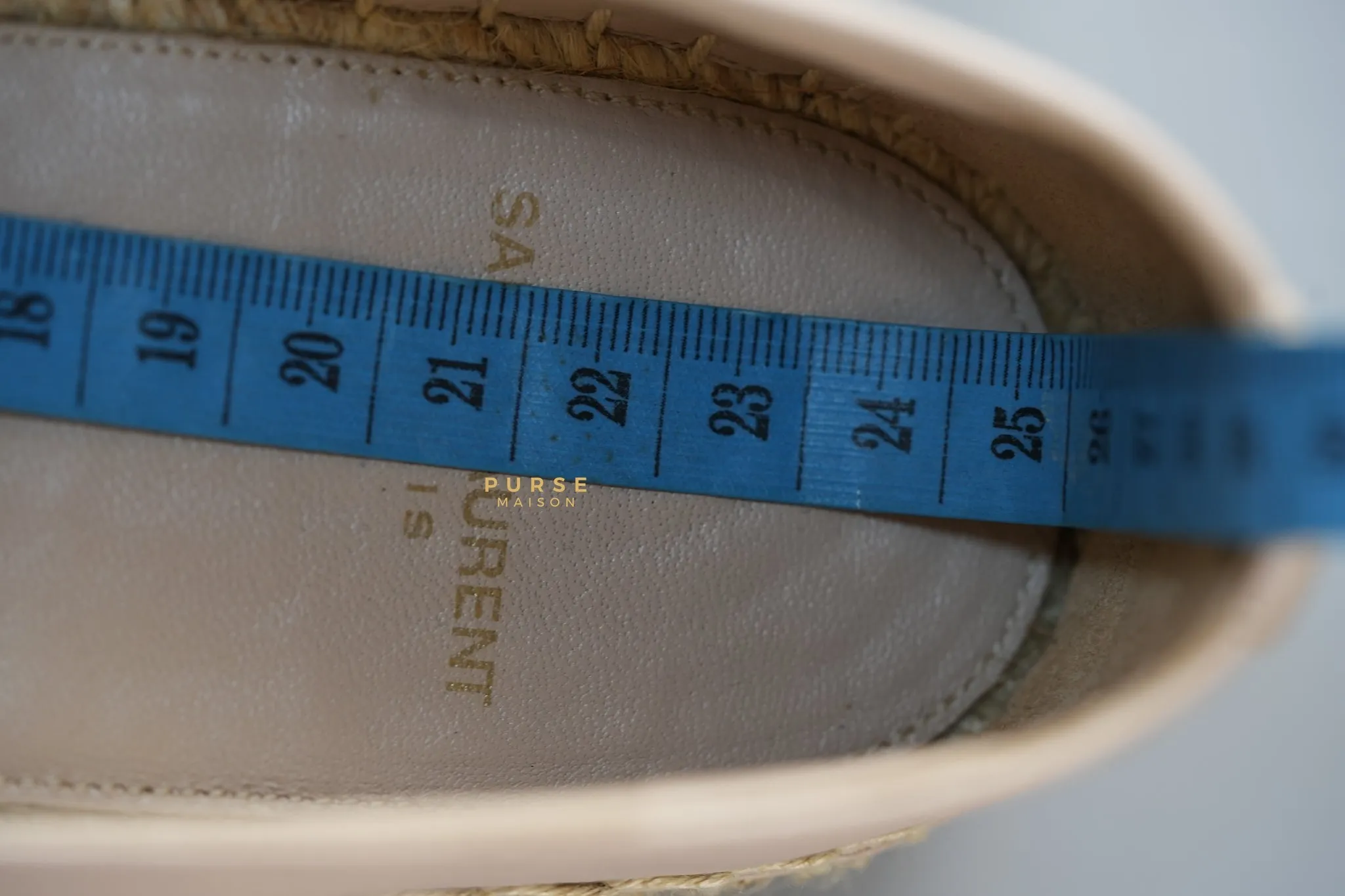 Espadrilles in Poudre Lambskin Leather Size 38 (25cm)