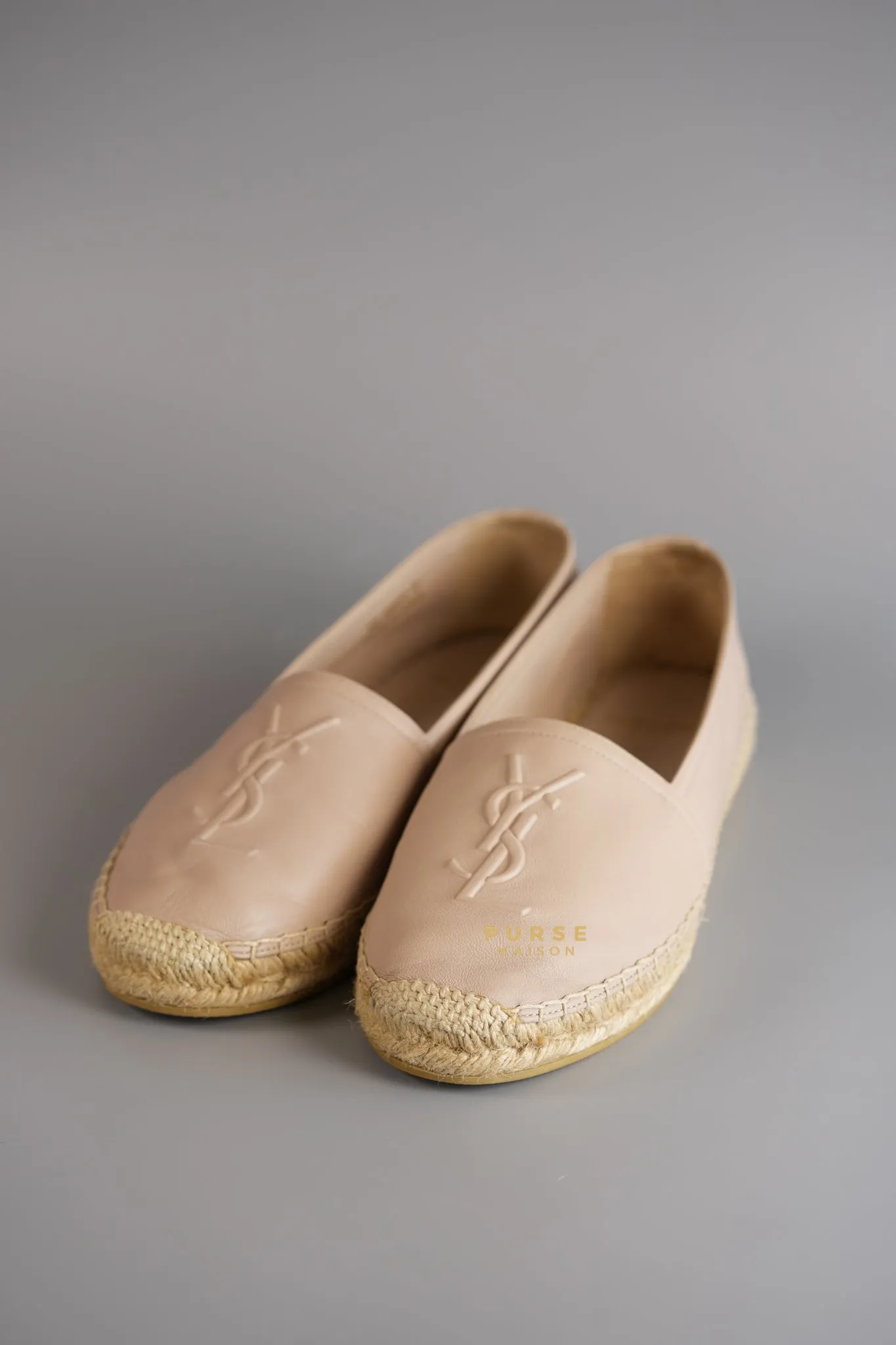 Espadrilles in Poudre Lambskin Leather Size 38 (25cm)