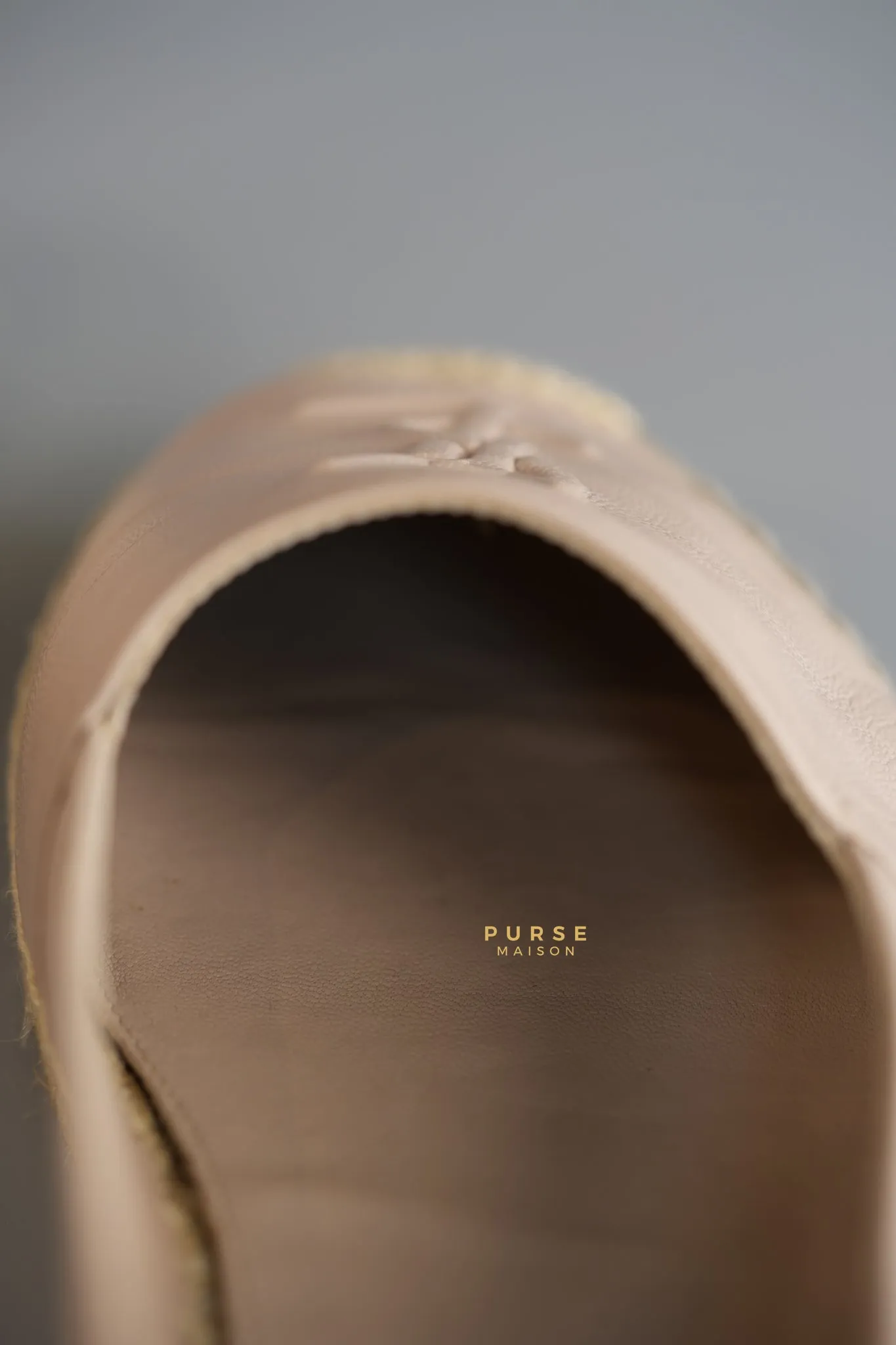 Espadrilles in Poudre Lambskin Leather Size 38 (25cm)