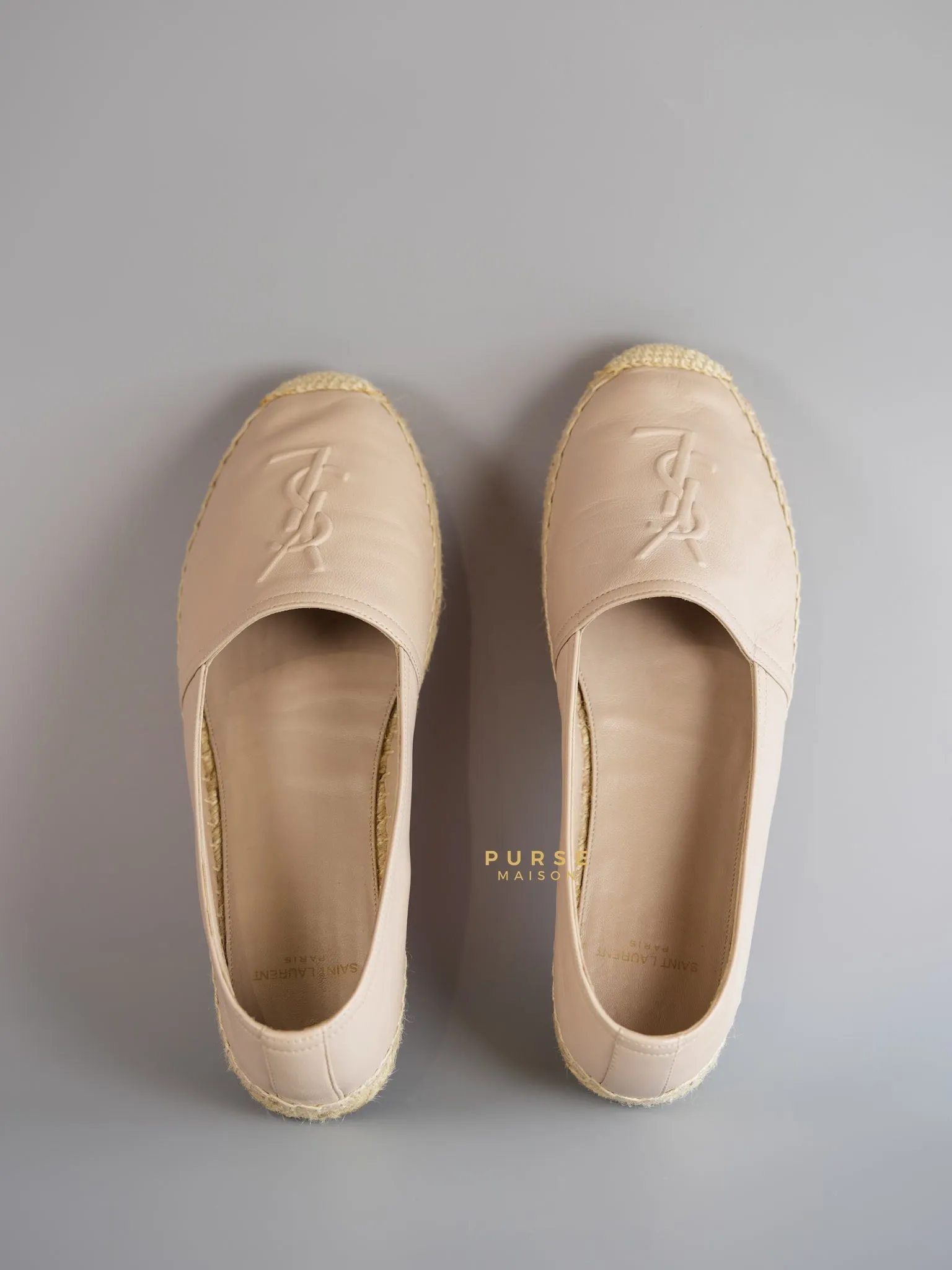 Espadrilles in Poudre Lambskin Leather Size 38 (25cm)