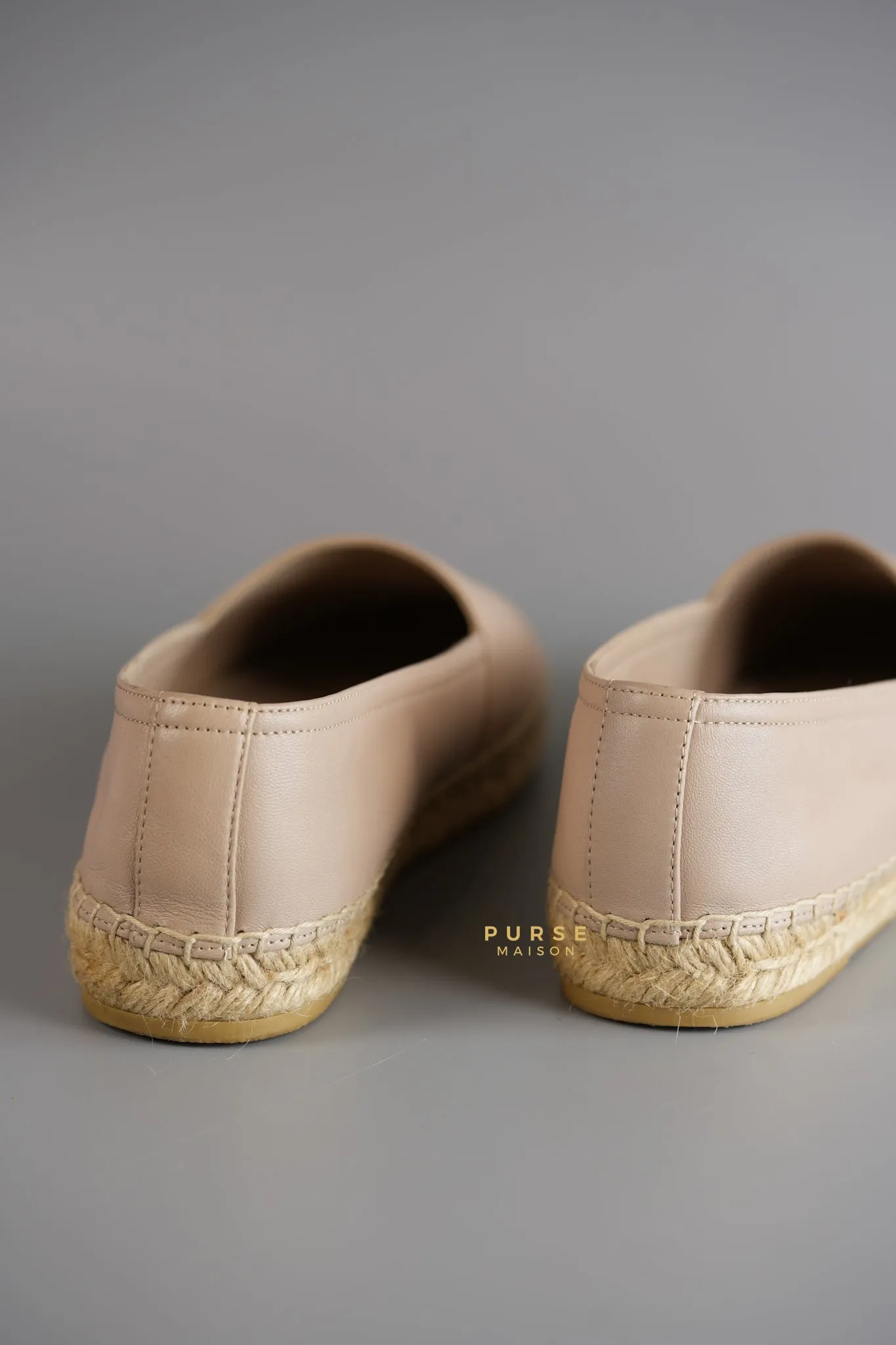 Espadrilles in Poudre Lambskin Leather Size 38 (25cm)