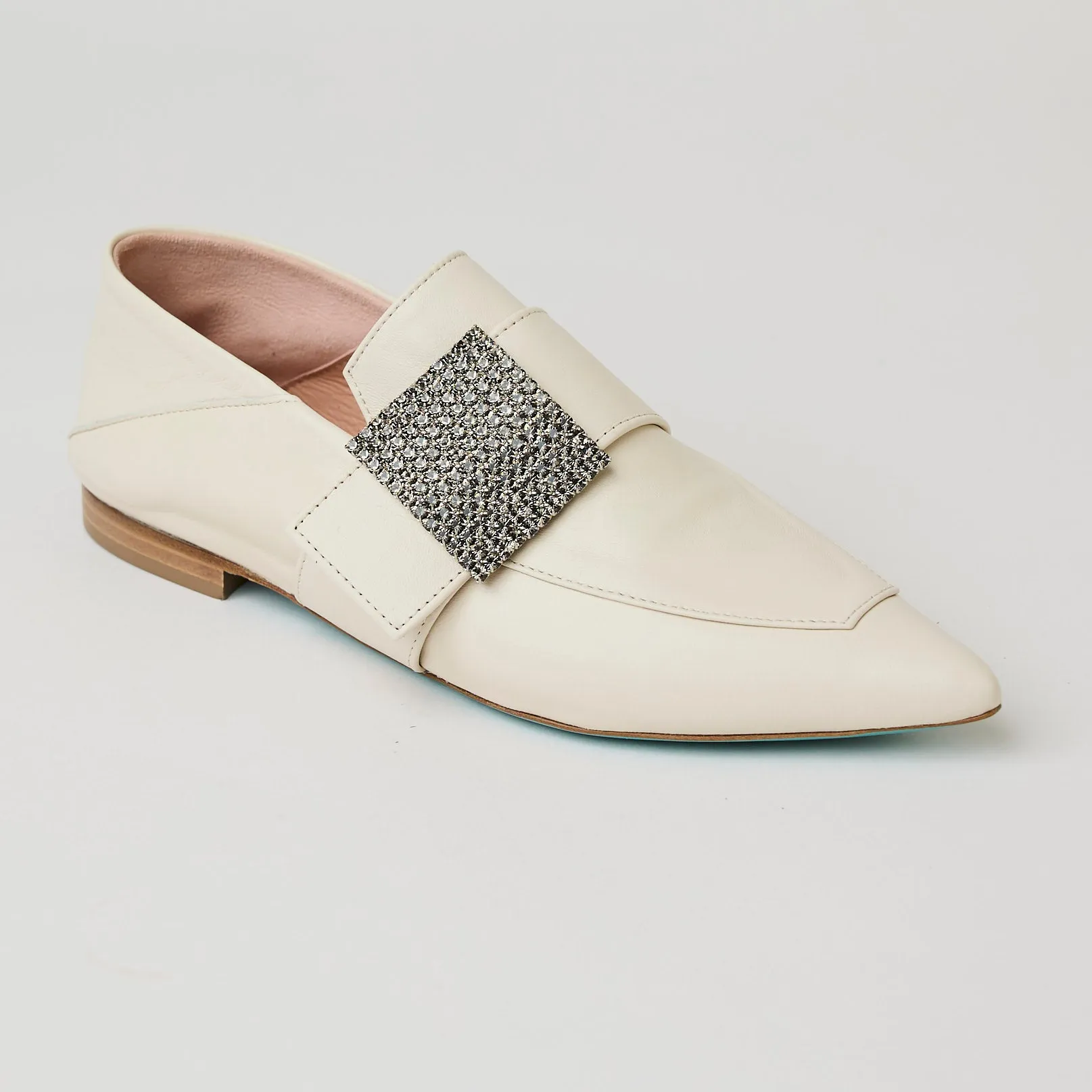 Fratelli Russo Cream Leather Loafers