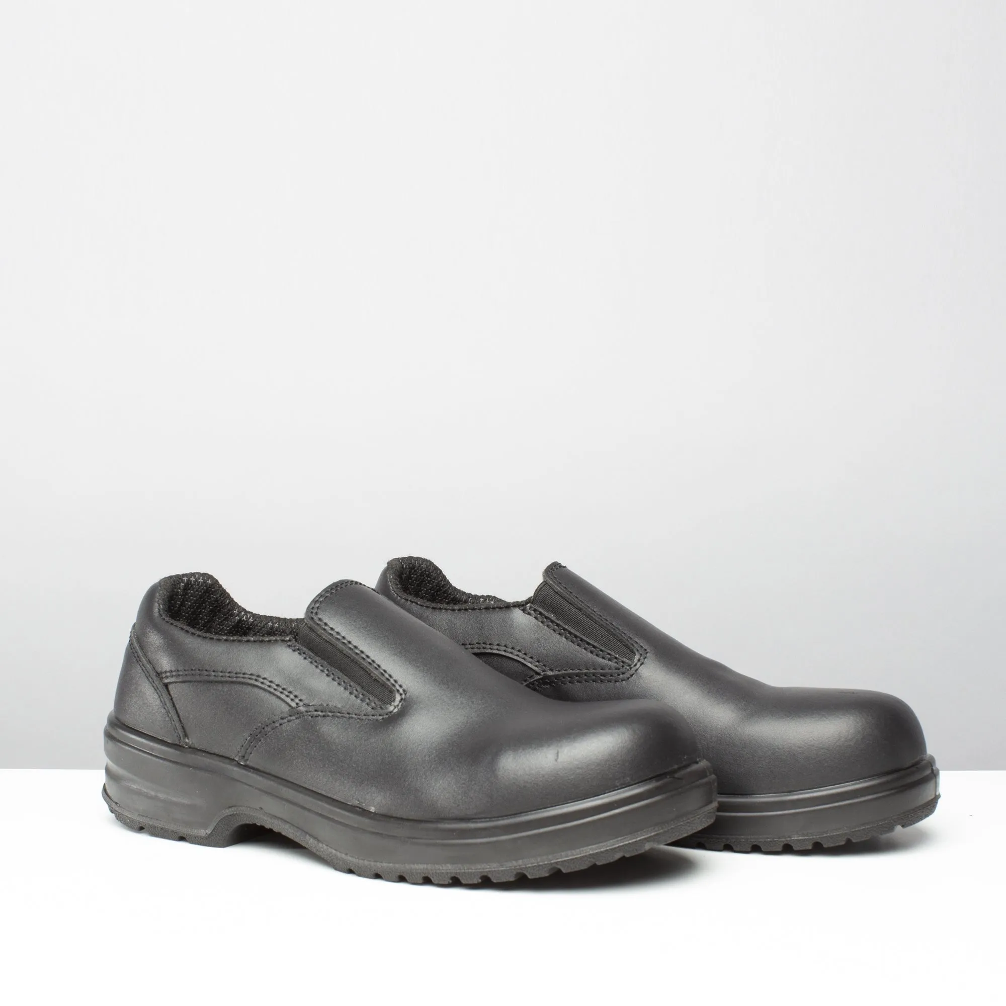 FS94C Ladies Leather Safety Shoes Black