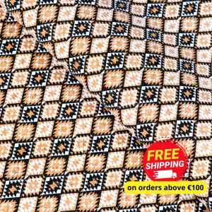 Geometric pattern cork fabric COF-615