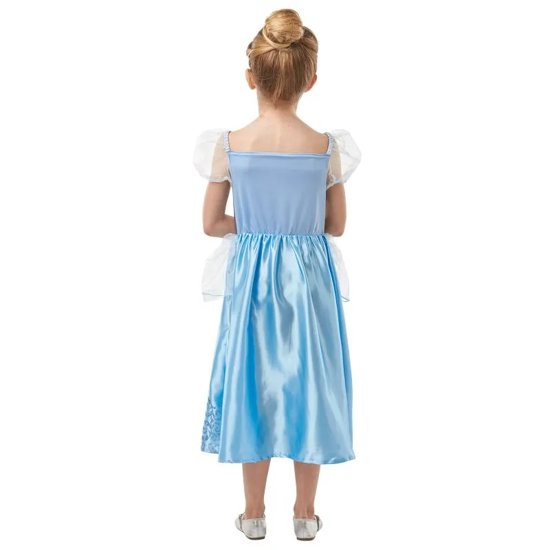 Girls Cinderella Gem Princess Blue Costume - Size 4-6 Years