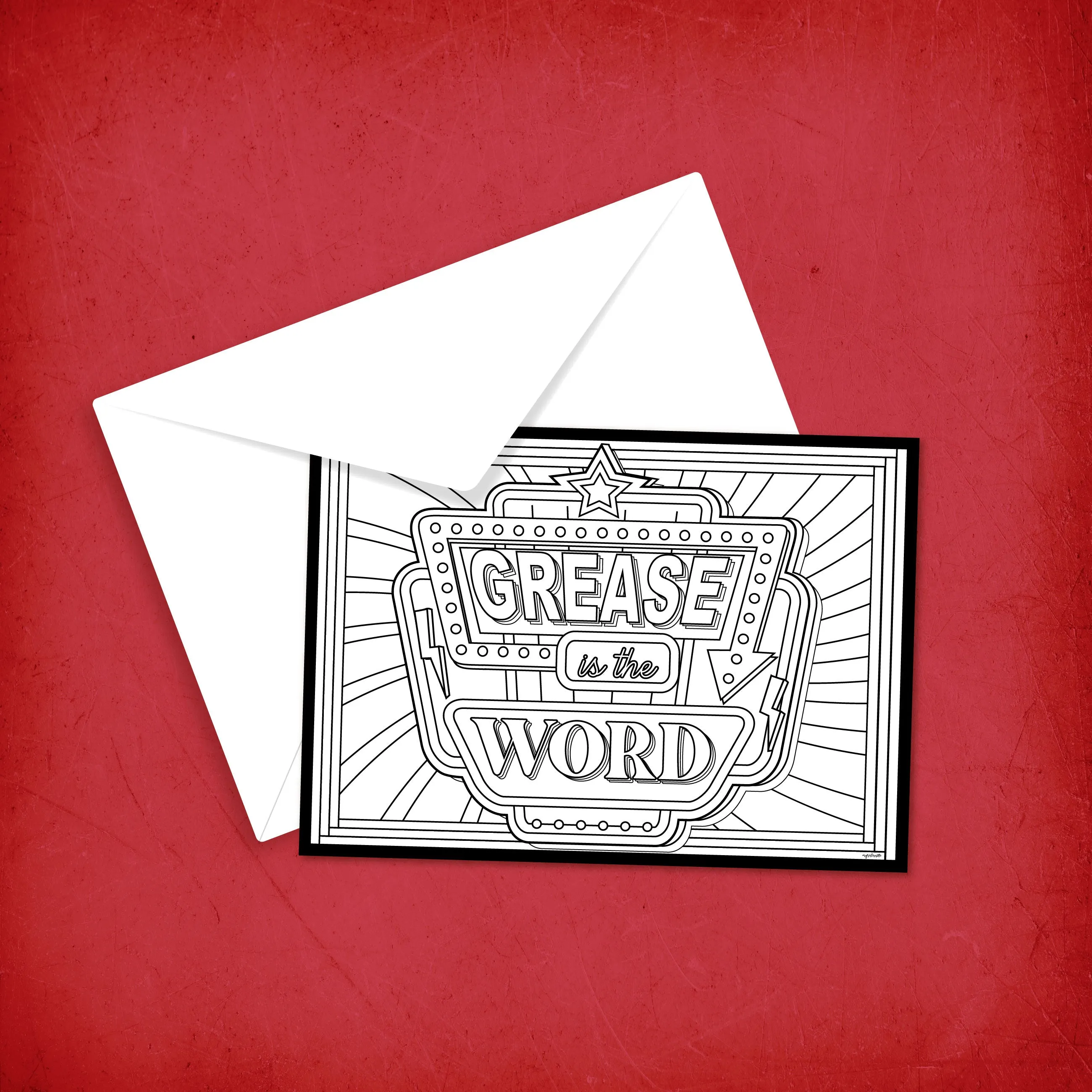 Grease "Grease is the Word" Collection - NOTE CARDS