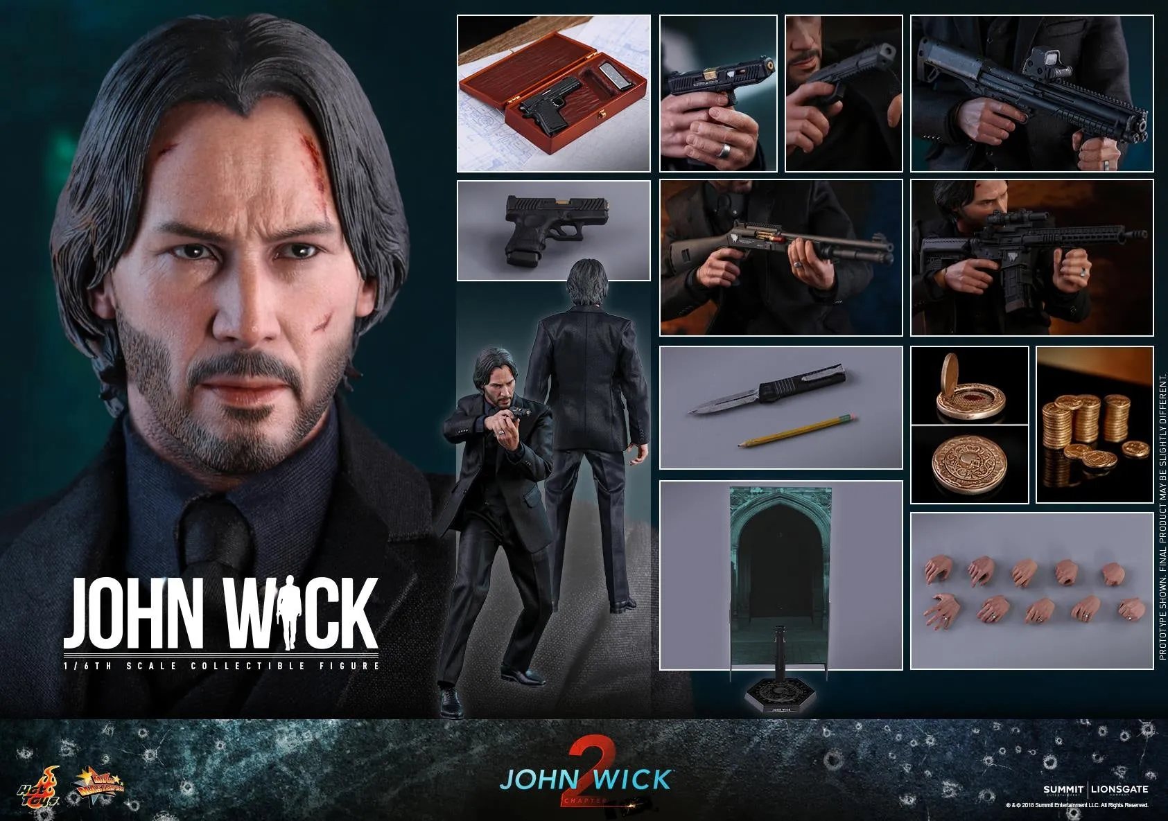 Hot Toys - MMS504 - John Wick (Chapter 2) 1/6th scale John Wick Collectible Figure