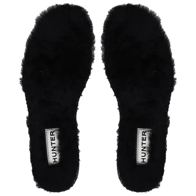 Hunter Luxury Shearling Mens Black Insoles