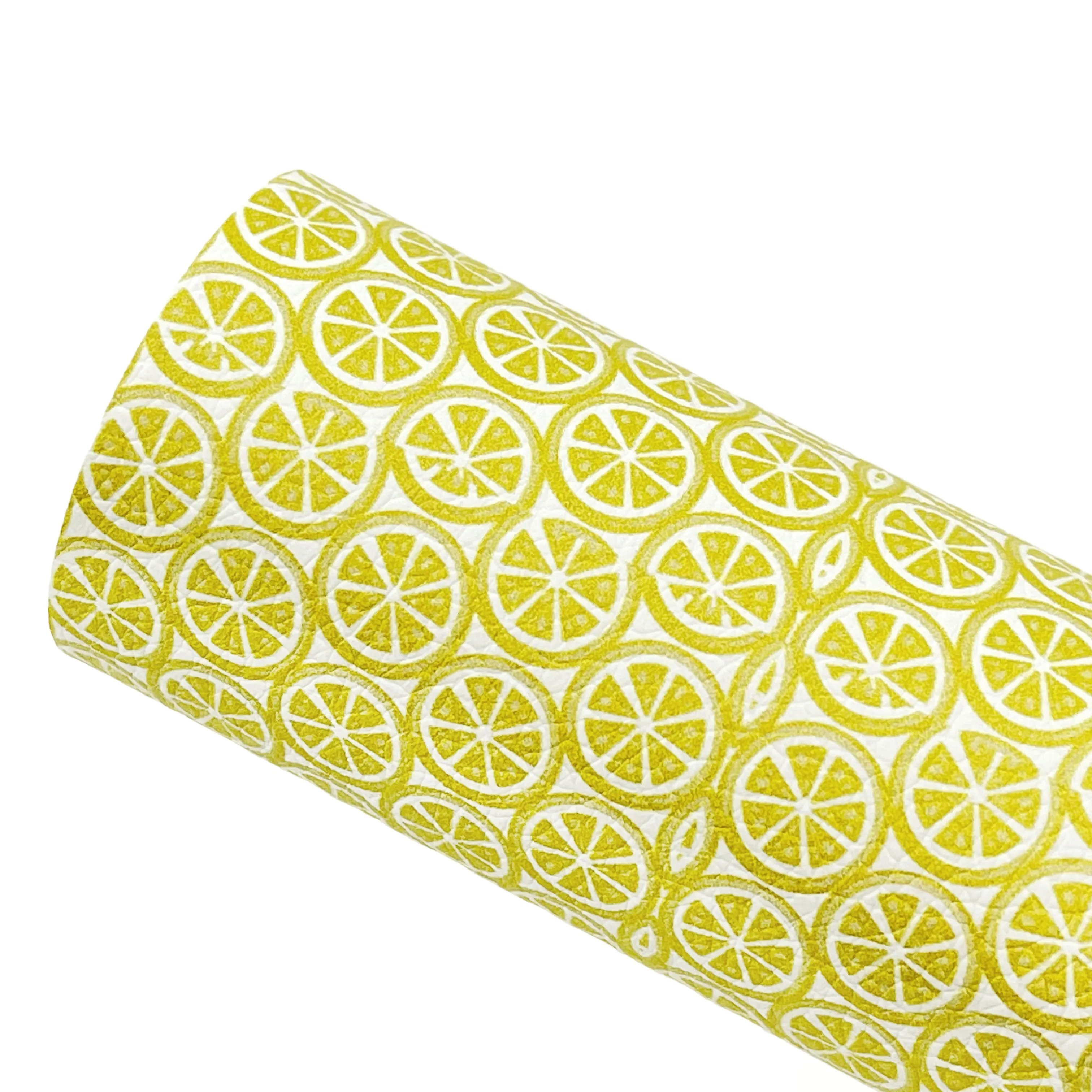 *IMPERFECT* LEMON SLICES - Custom Printed Leather