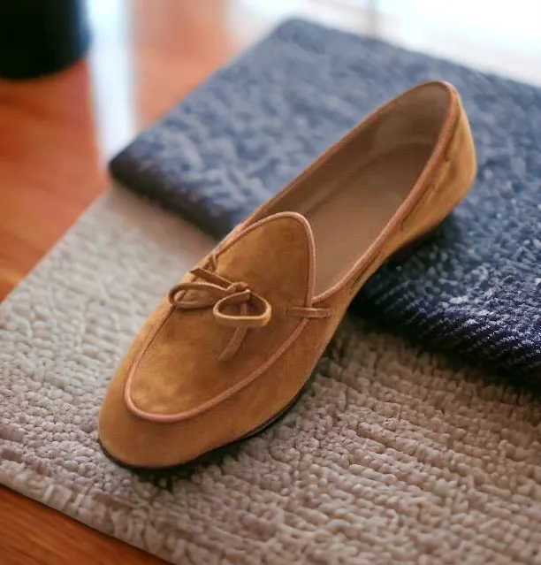 Jack Marc Fashion Tassel Suede Loafers for Men