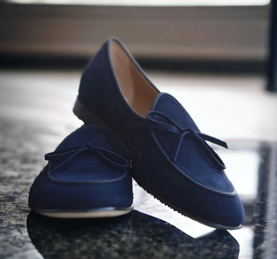 Jack Marc Fashion Tassel Suede Loafers for Men