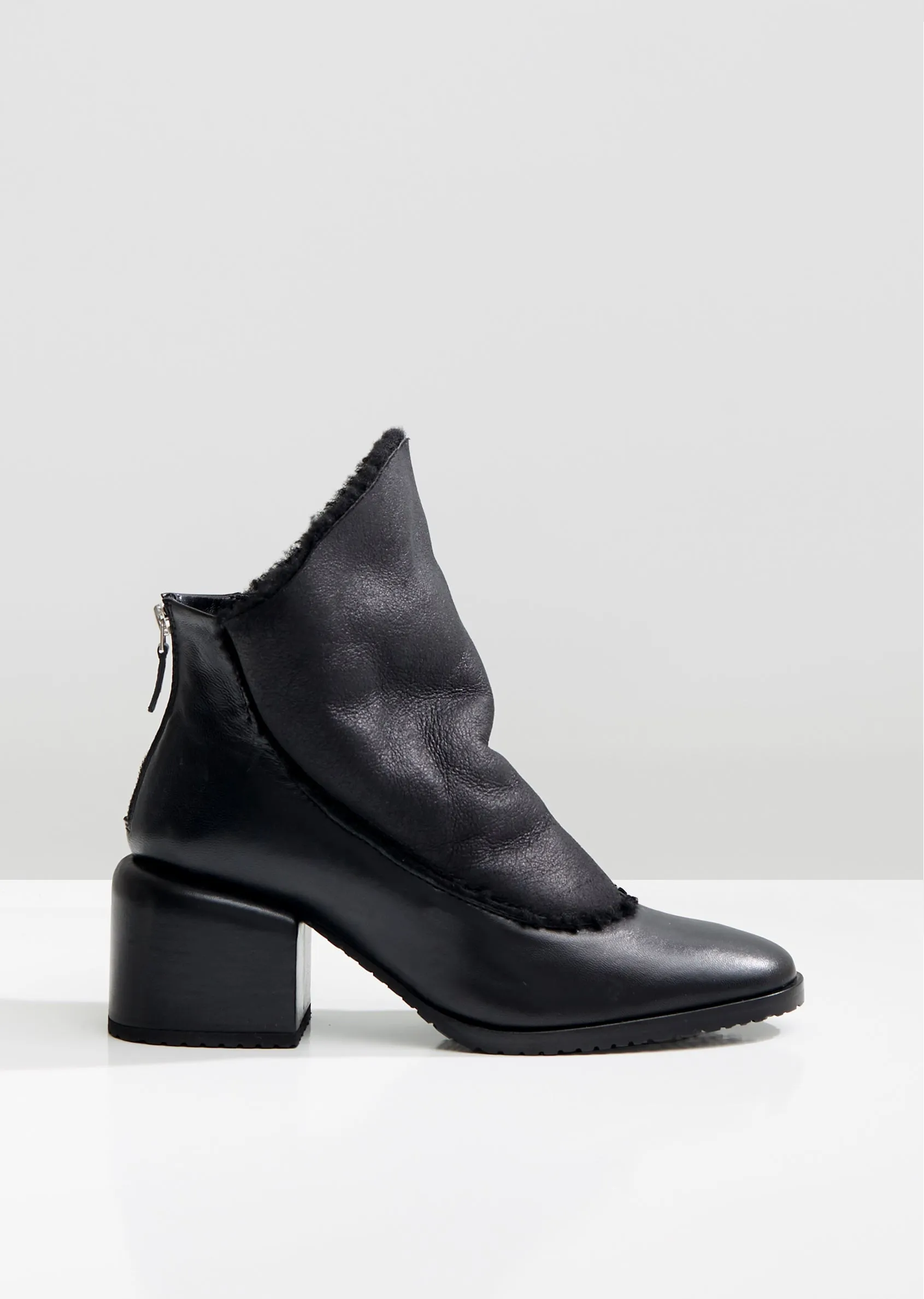Litava Leather Shearling Boots