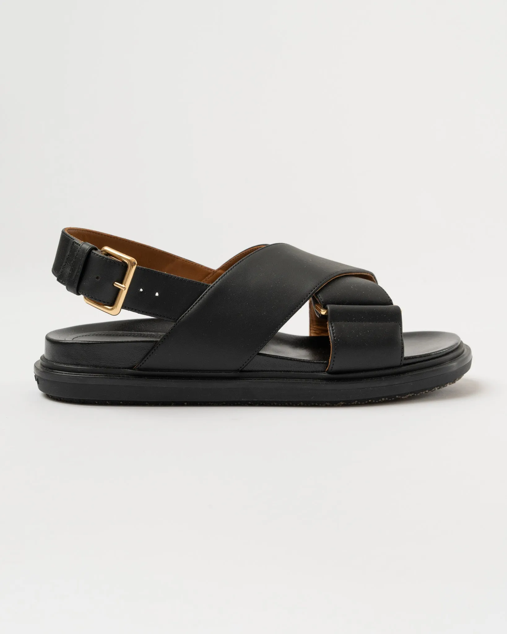 Marni Fussbett Criss Cross Sandal in Black