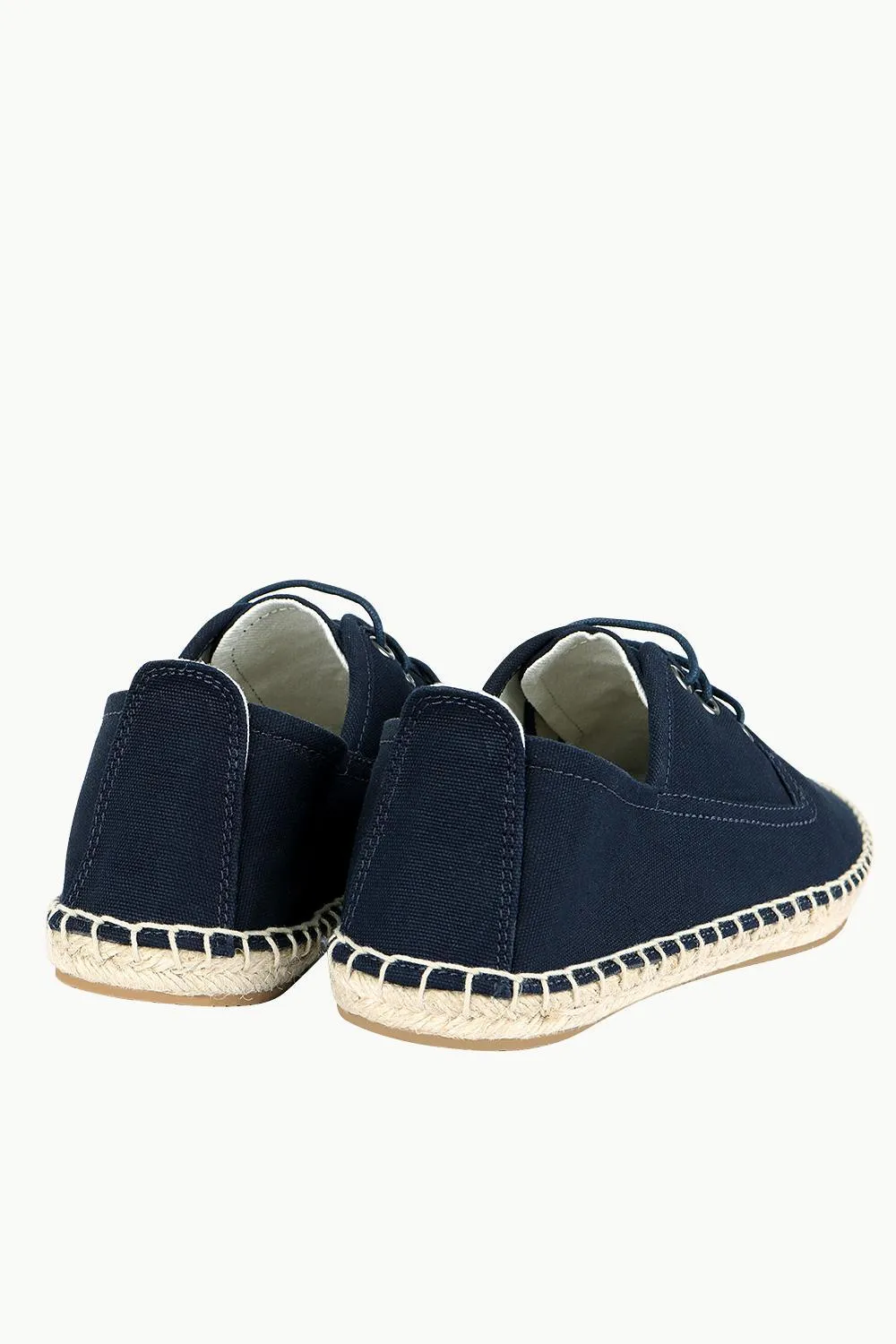 Men's Anchor Patch Lace-Up Espadrilles