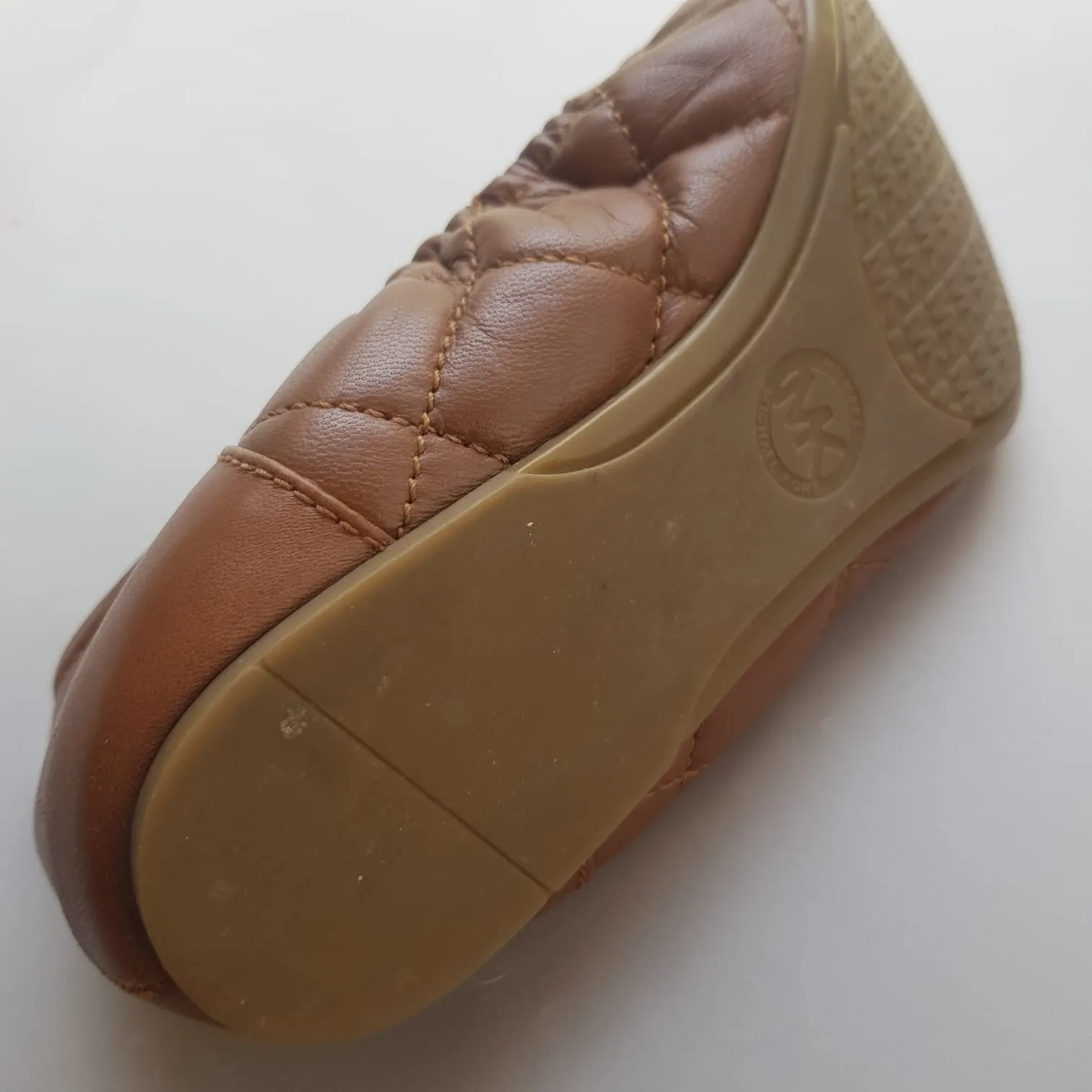 Michael Kors Brown Quilted Ballet Flats | Pre Loved |