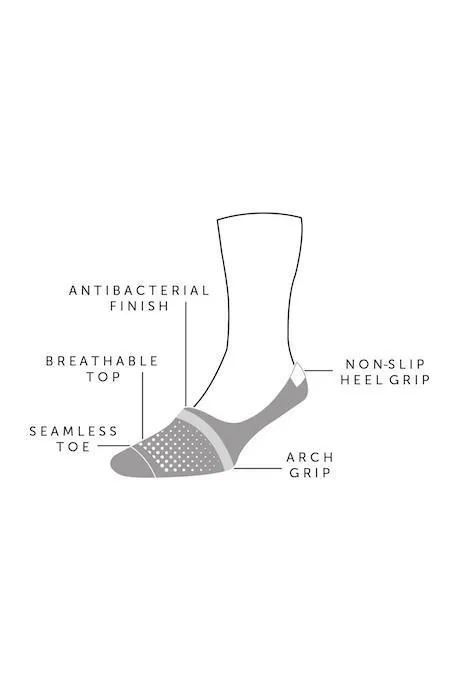 Neon Blue "No-Show" Bamboo Socks