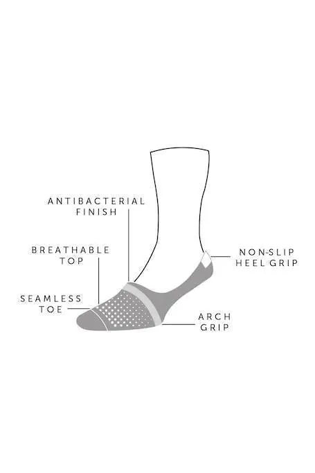 Neon Orange "No-Show" Bamboo Socks