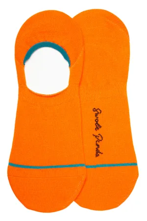 Neon Orange "No-Show" Bamboo Socks