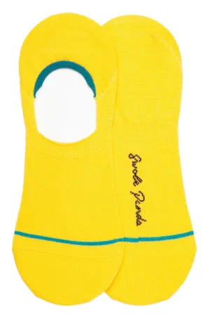 Neon Yellow "No-Show" Bamboo Socks