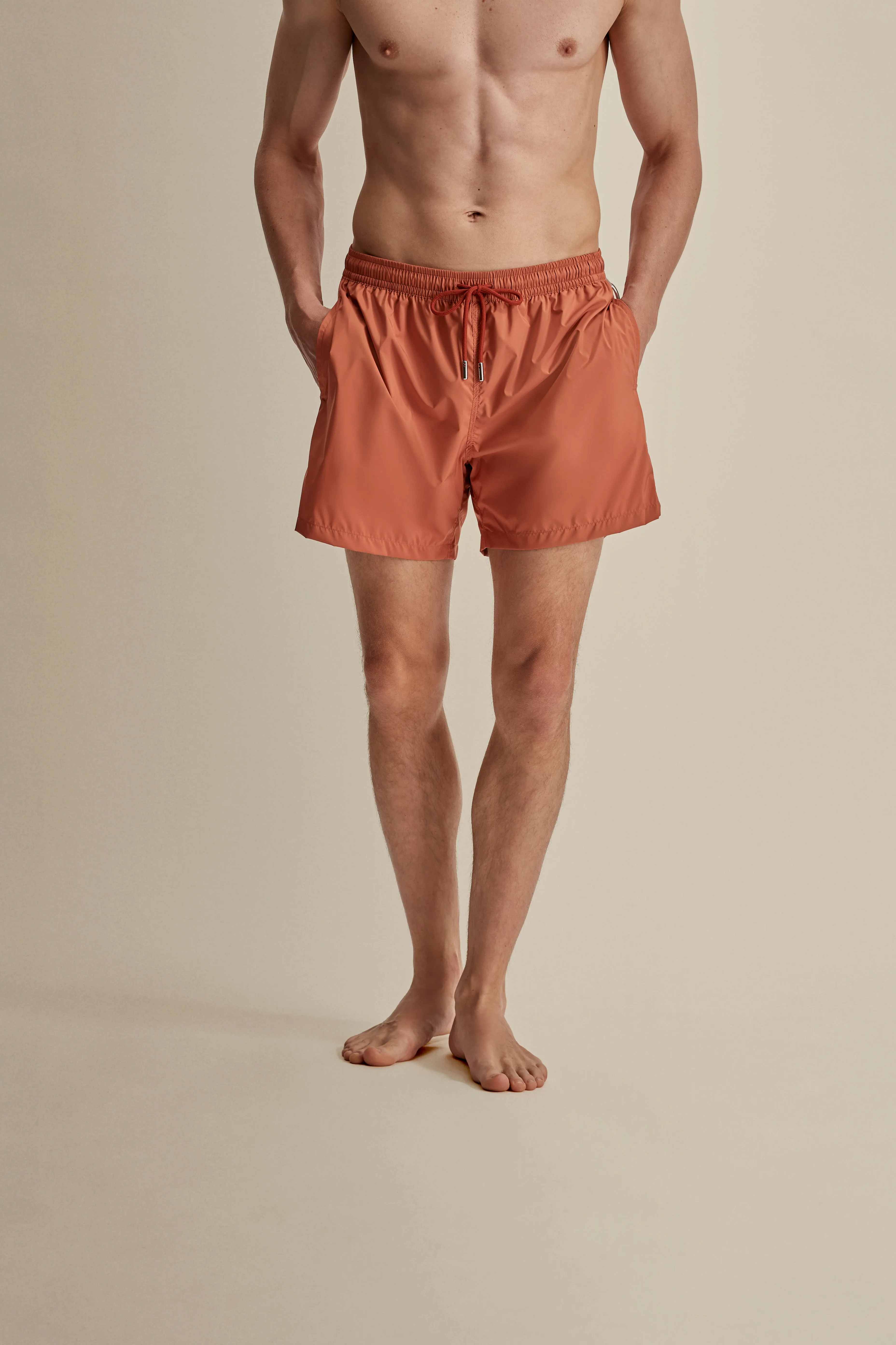 Nylon Mid Length Swim Shorts