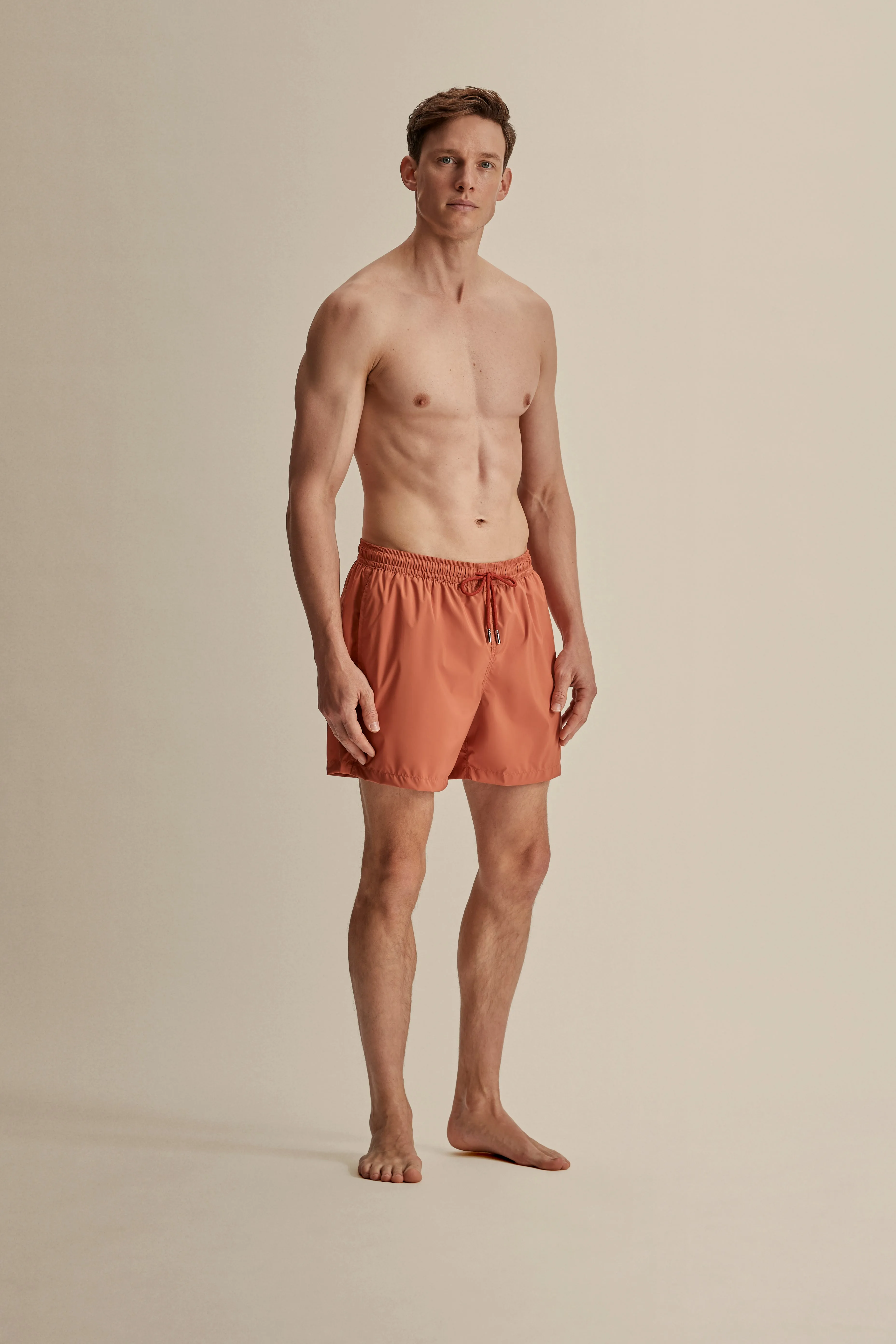 Nylon Mid Length Swim Shorts