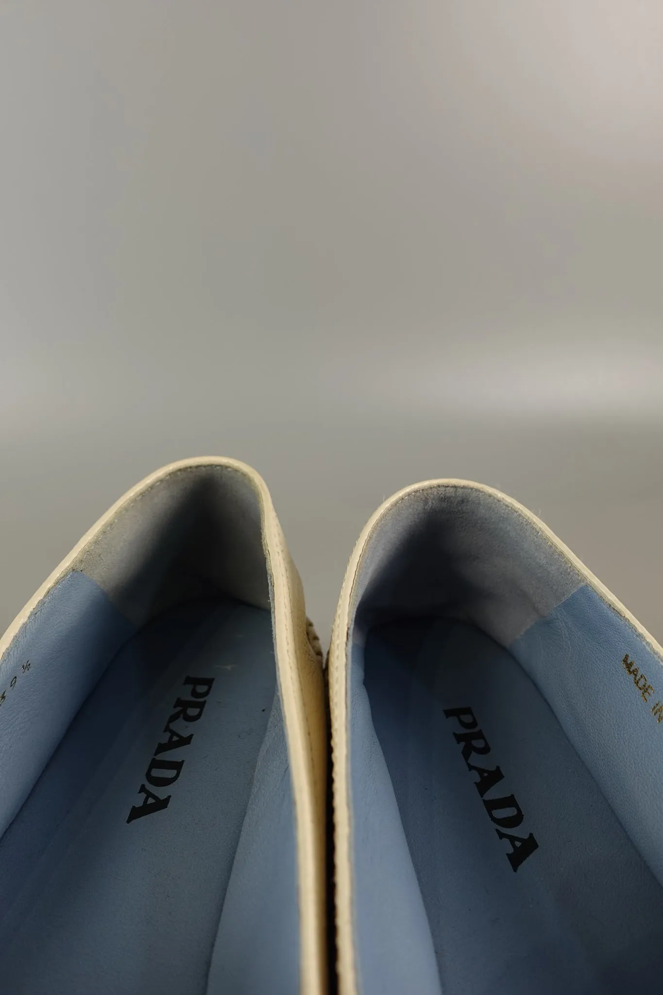 Open Toe Platform Espadrilles in Off White Size 39.5 (26cm)