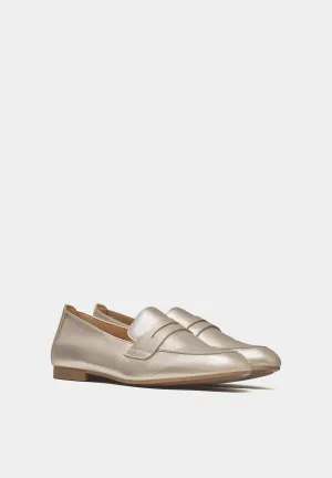 Penny Loafers 45-213 Powder Satin Leather