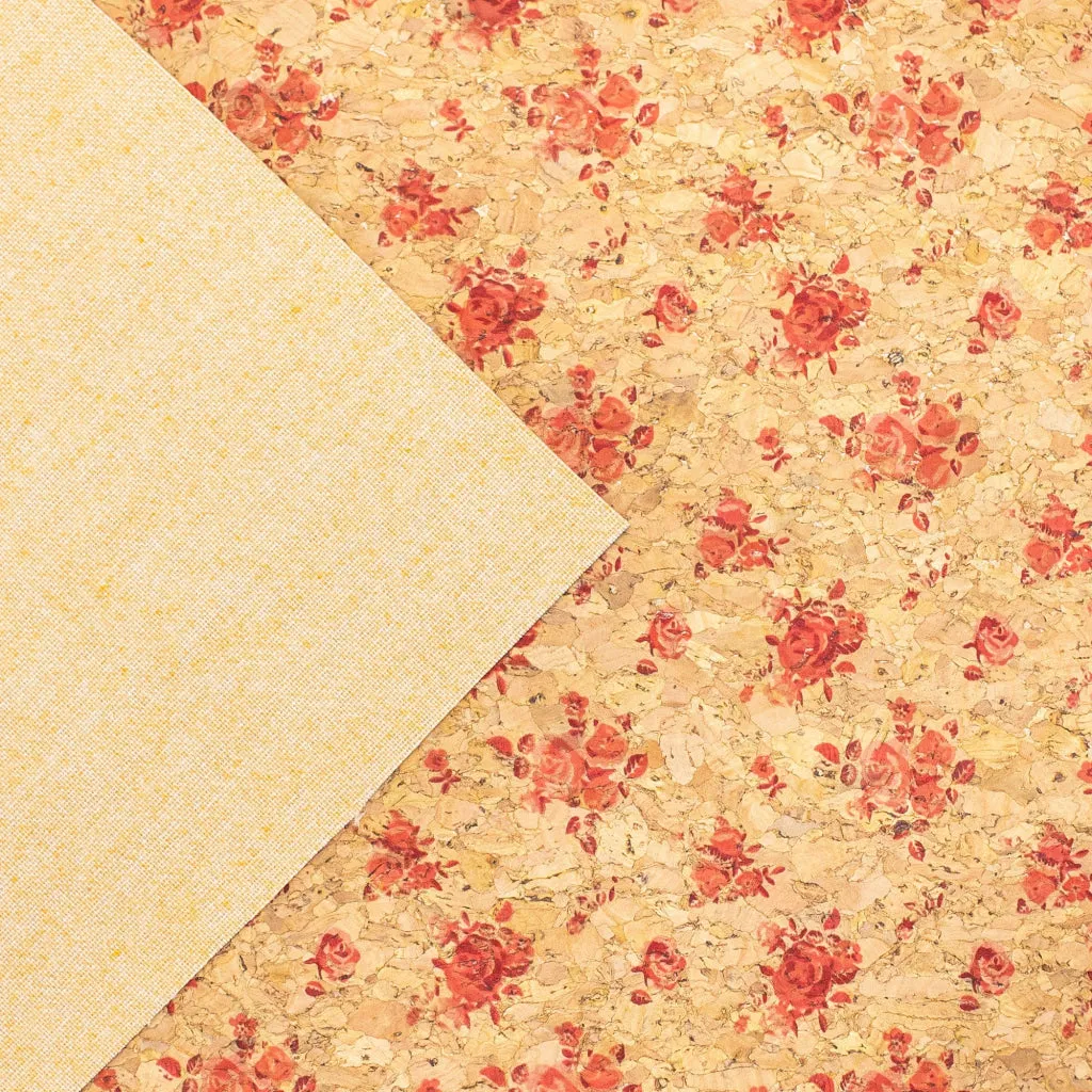 Pink Bouquet, Cork Fabric COF-366-A
