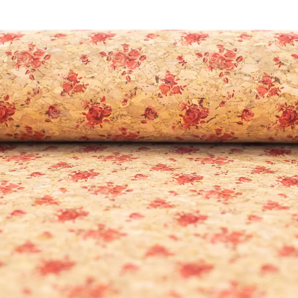 Pink Bouquet, Cork Fabric COF-366-A