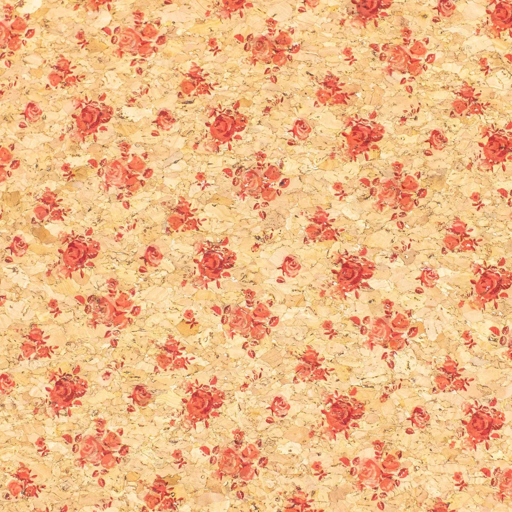Pink Bouquet, Cork Fabric COF-366-A
