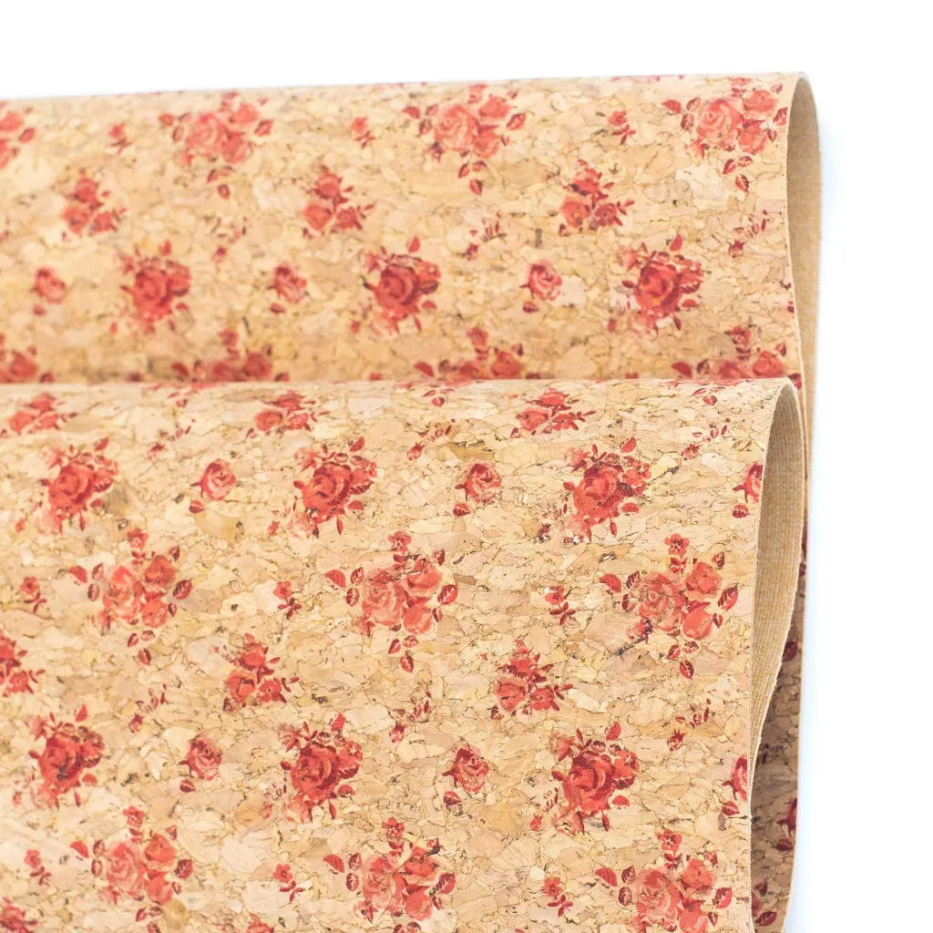 Pink Bouquet, Cork Fabric COF-366-A