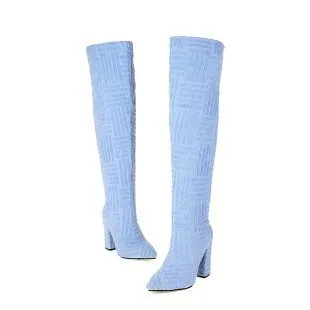 Plus Size Thermal Pointed Toe Towel Boots – Sexy & Warm