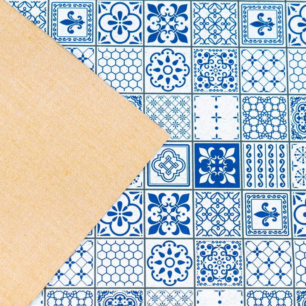 Printed Cork Fabric with Artistic Floral Pattern COF-560